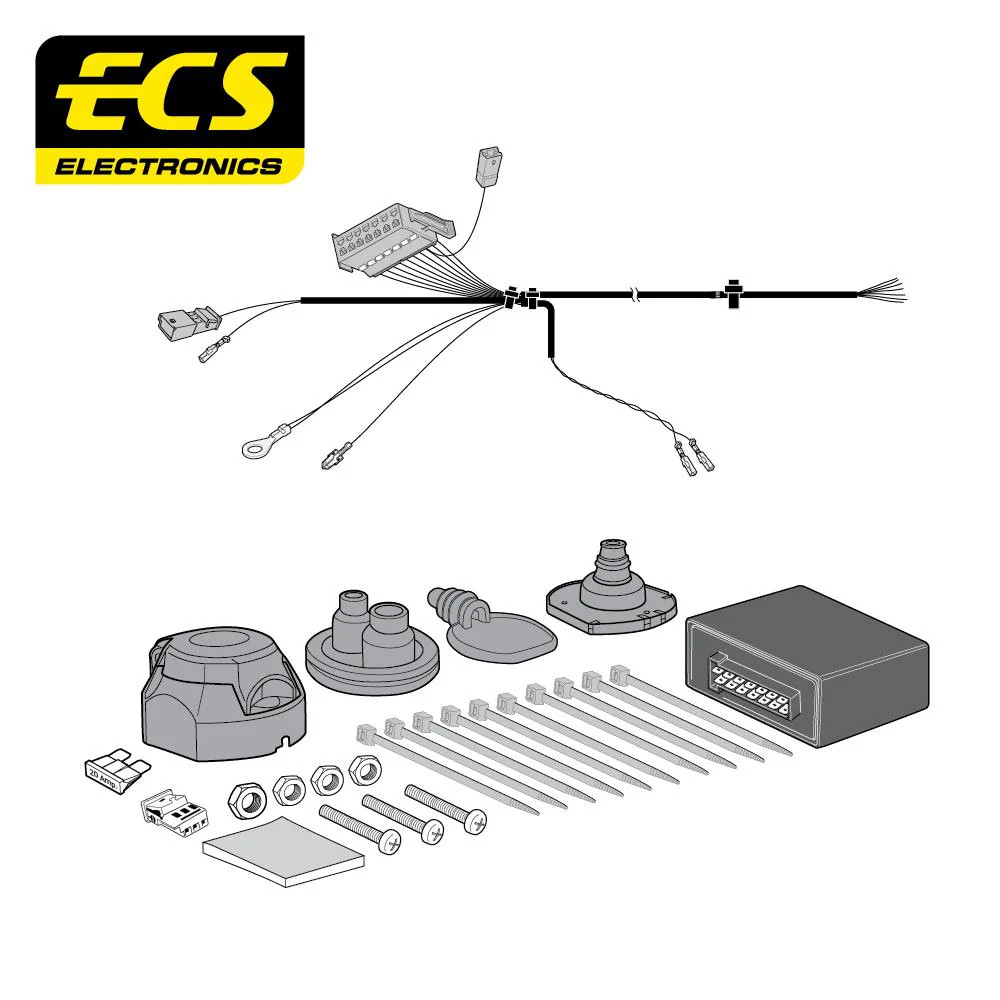Towbar Wiring Kit 7 Pin AUDI A6 Avant/Estate January 2015 - August 2018 AU060B1U