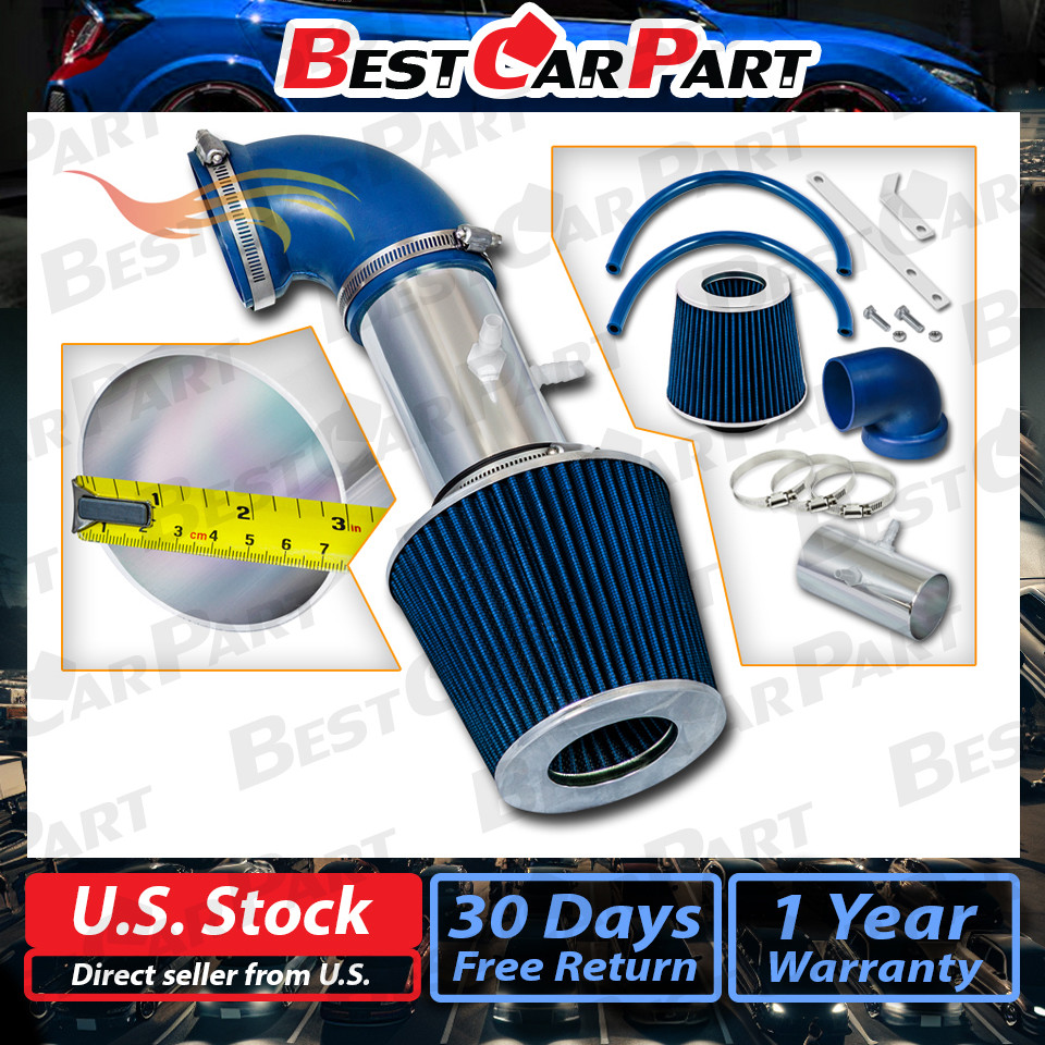 BCP BLUE 2001 2002 2003 2004 Stratus/Sebring 2.7L V6 Short Ram Air Intake