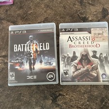 two playstation 3 Games Assassin Creed, Battlefield 3 Complete 