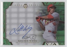 2015 Topps Tribute Auto Green 41/99 Kolten Wong #TA-KW Auto 0c6