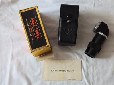 Original Olympus-Pen F Right Angle Viewfinder w/ Case in Excellent Condition