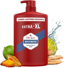 Whitewater Men’S Shower Gel & Shampoo 1000Ml, Multi-Use 3-In-1 Body-Hair-Face Wa 7.80 per litre