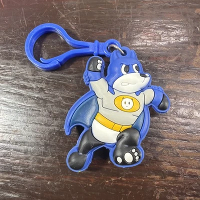Batman Panda Bear Keychain BackPack Hanger Figure Blue Mask - Image 1 of 2