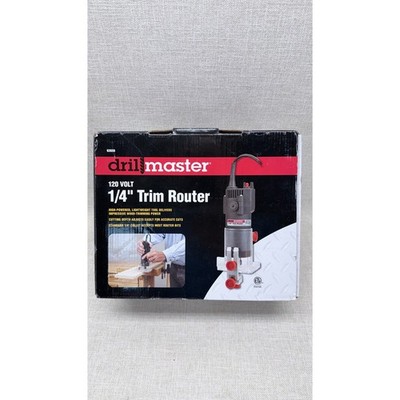 Drill Master 120V 1/4'' Trim Router 62659 New Open Box Woodworking Tool