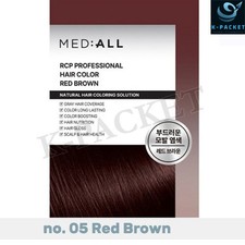 MED:ALL RCP Color de Cabello Profesional #05 Rojo Marrón Hecho en Corea Cosméticos