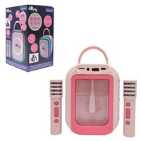 Lexibook, Draadloze Karaoke Speaker Met 2 Microfoons, Roze, BTC030PK
