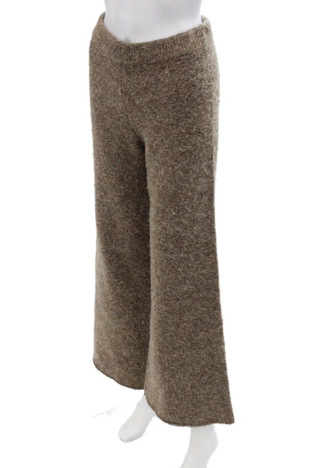 Pantalones deportivos bohemios marrones para mujer de Zara talla S Foto 2 de 4