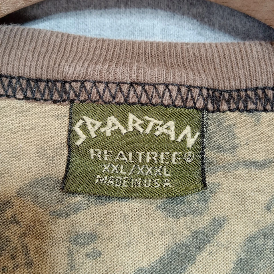 Spartan Realtree Camo Shirt Mens XXL XXXL Made in USA Vintage Hunting Tee - Image 3 of 4