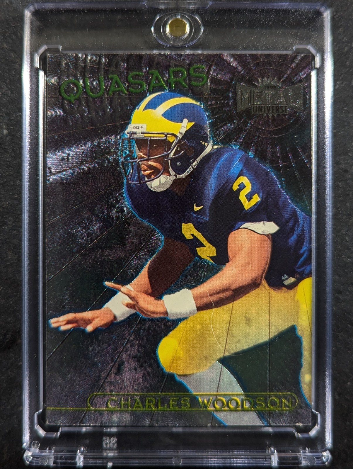 Charles Woodson Metal Universe Quasars #3 Base