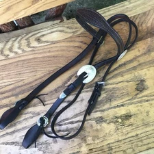 CUSTOM MADE SILVER MESA STERLING SILVER SHOW HEADSTALL