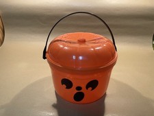 Vintage McDonalds McBoo Pumpkin Boo Bucket Halloween Happy Meal Pail 1986 1990