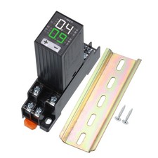 LCD Digital Time Relay DC24V 8P DPDT Din Rail Mount 0.1S-99H H3Y-2