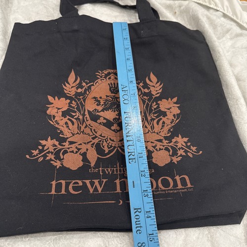 2 THE TWILIGHT SAGA NEW MOON BLACK TOTE BAG LOT EDWARD BELLA JACOB - Picture 14 of 14