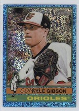 2025 Topps Heritage High Number Chrome Light Blue Sparkle Kyle Gibson #699 tw0