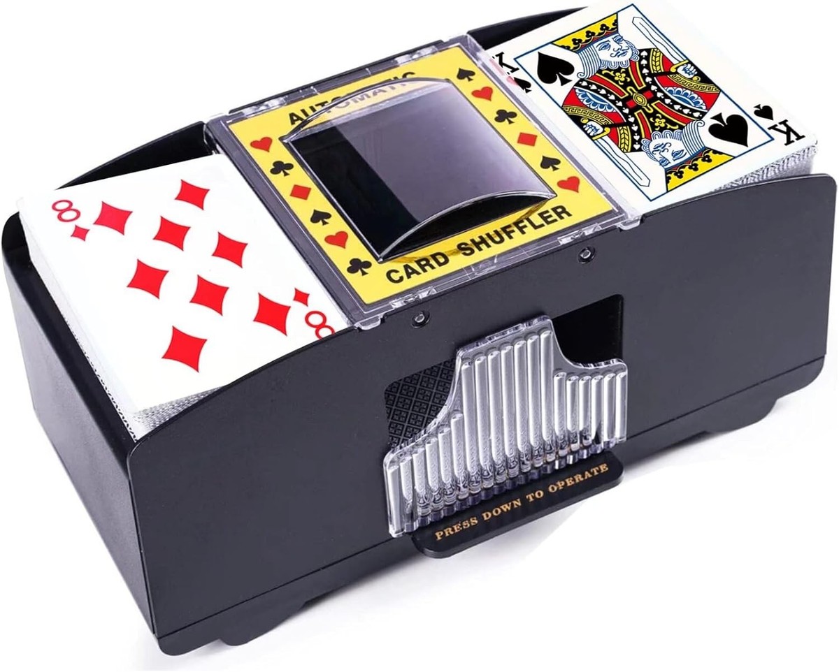 Automatic Card Shuffler, Battery Operated Dealer 1-2 Deck, Deck | eBay Automatic Card Shuffler, Battery Operated Dealer 1-2 Deck, Deck | eBay