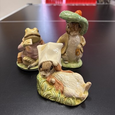 Beatrix Potter Figur Benjamin Bunny, Jeremy Fisher & Benjamin wacht auf
