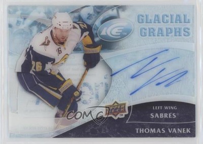 2009-10 Upper Deck Ice Glacial Graphs Thomas Vanek #GG-TV Auto 1o3