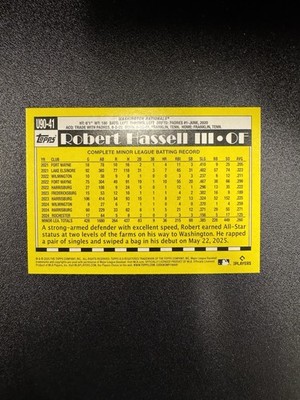 2025 Topps Update Robert Hassell III #U90-41 1990 Topps Foil