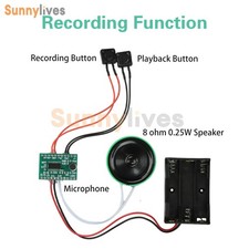 Dual-Button Recording Module 60-sec Voice Recorder DIY Electronic Greeting Card