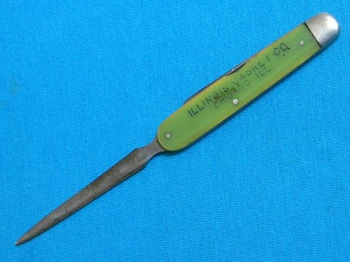 RARE ANTIQUE 1878-1932 HAMMER BRAND 1000 CASKET LETTER PAPER PEN KNIFE VINTAGE