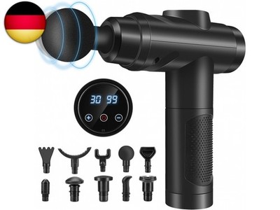 Massagepistole, Muskel Percussion Massagegerät mit 30 Geschwindigkeiten Leise 