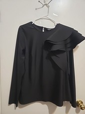 For Her NYC Blouse X-Large Black Statement - ...