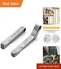 2PCS Feeler Gauges Set - Stainless Steel Feeler Gauges for Valves, Standard SA