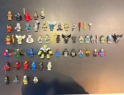 LEGO Minifigures Lot includes Ninjago, Chima, Star Wars, DC, etc.