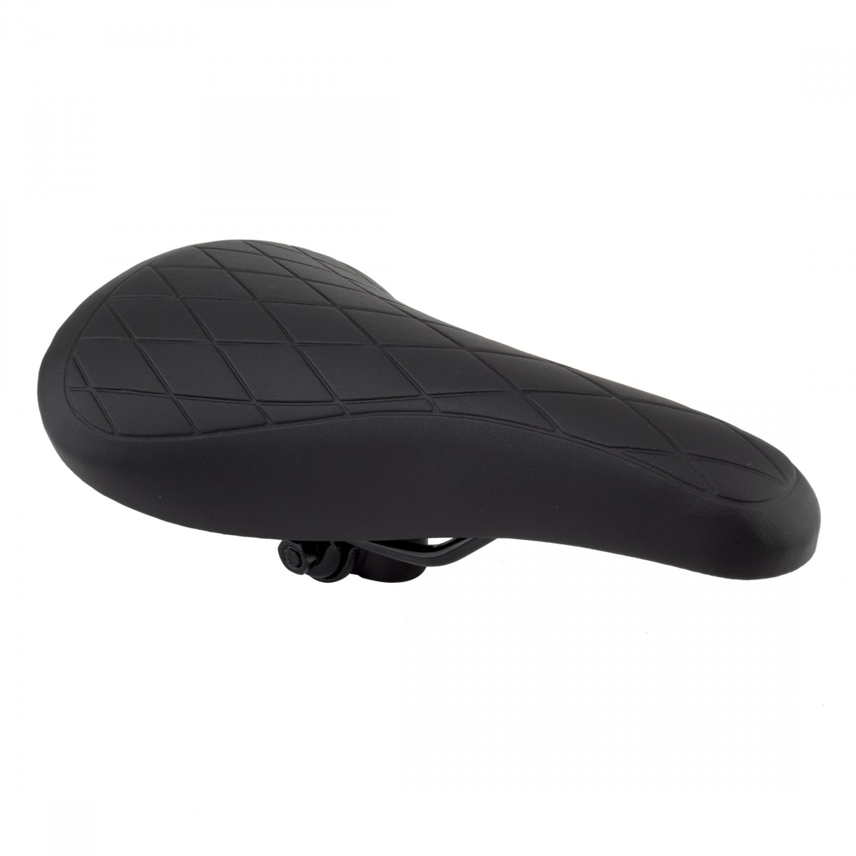 Sunlite Quilted Racing MX BMX Saddle - Стальная рейка с мягкой обивкой черный синтетический чехол 4890₽