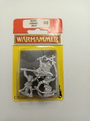 Warhammer Fantasy Skaven Ratmen Kommandoeinheit Command Citadel Blister Metal #4