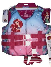 Swimways Disney Princess Ariel Childs Life Jacket For 33-55 Lbs Coast Guard Aprv