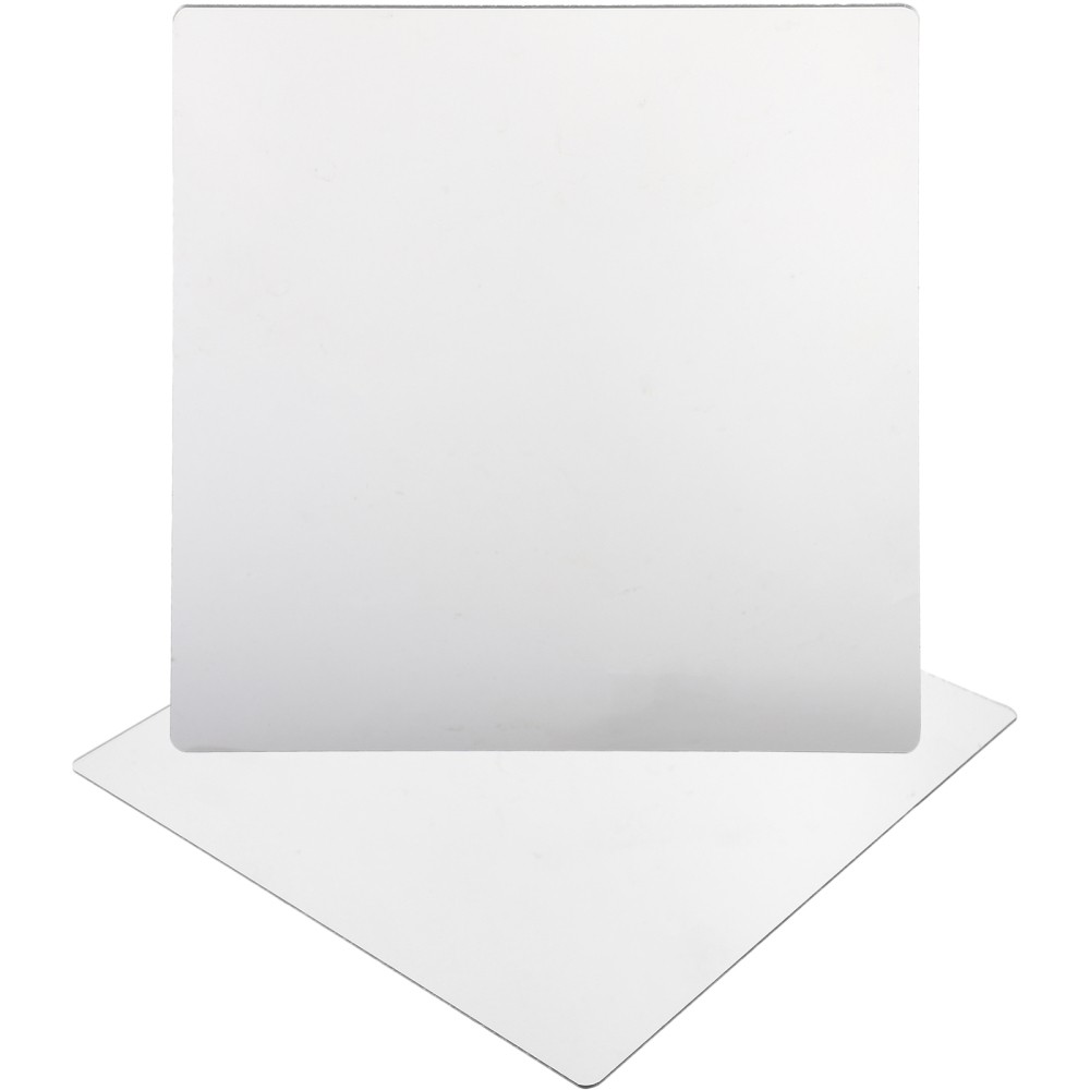 2 Soft Self-Adhesive Mirror Tiles for Vanity Decor