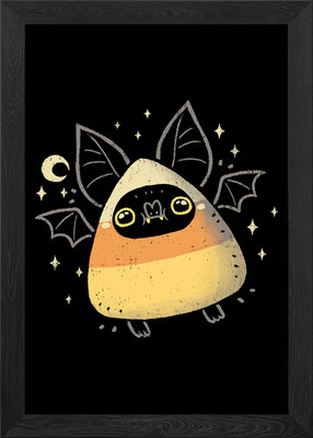 Niedliche Zuckermais Fledermaus gerahmtes Wandbild Poster Leinwanddruck Bild