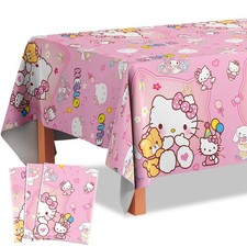 Hello Kitty Decoration Girls Birthday Tablecloth Hello Kitty Party Supplies
