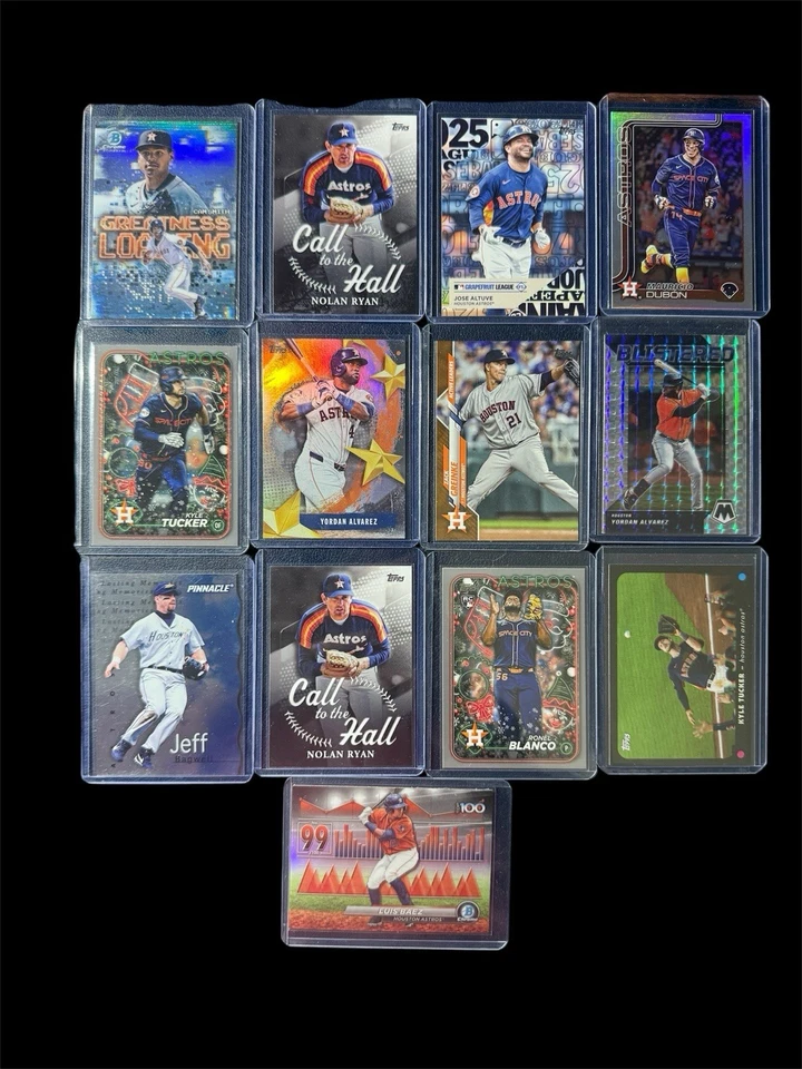 Lote de 25+ tarjetas de los Astros de Houston - insertos de novatos y veterinarios RC SP Topps Panini Bowman Foto 2 de 2