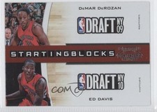 2010 Playoff Contenders Patches Starting Blocks DeMar DeRozan Ed Davis #11 0j0