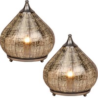 2Er Set Orientalische Deko Tischlampe Nachttischlampe Lampe Leuchte Tischleuchte
