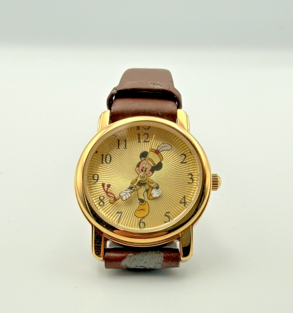 VTG Disney 50th anniversary rare Mickey marching watch working condition