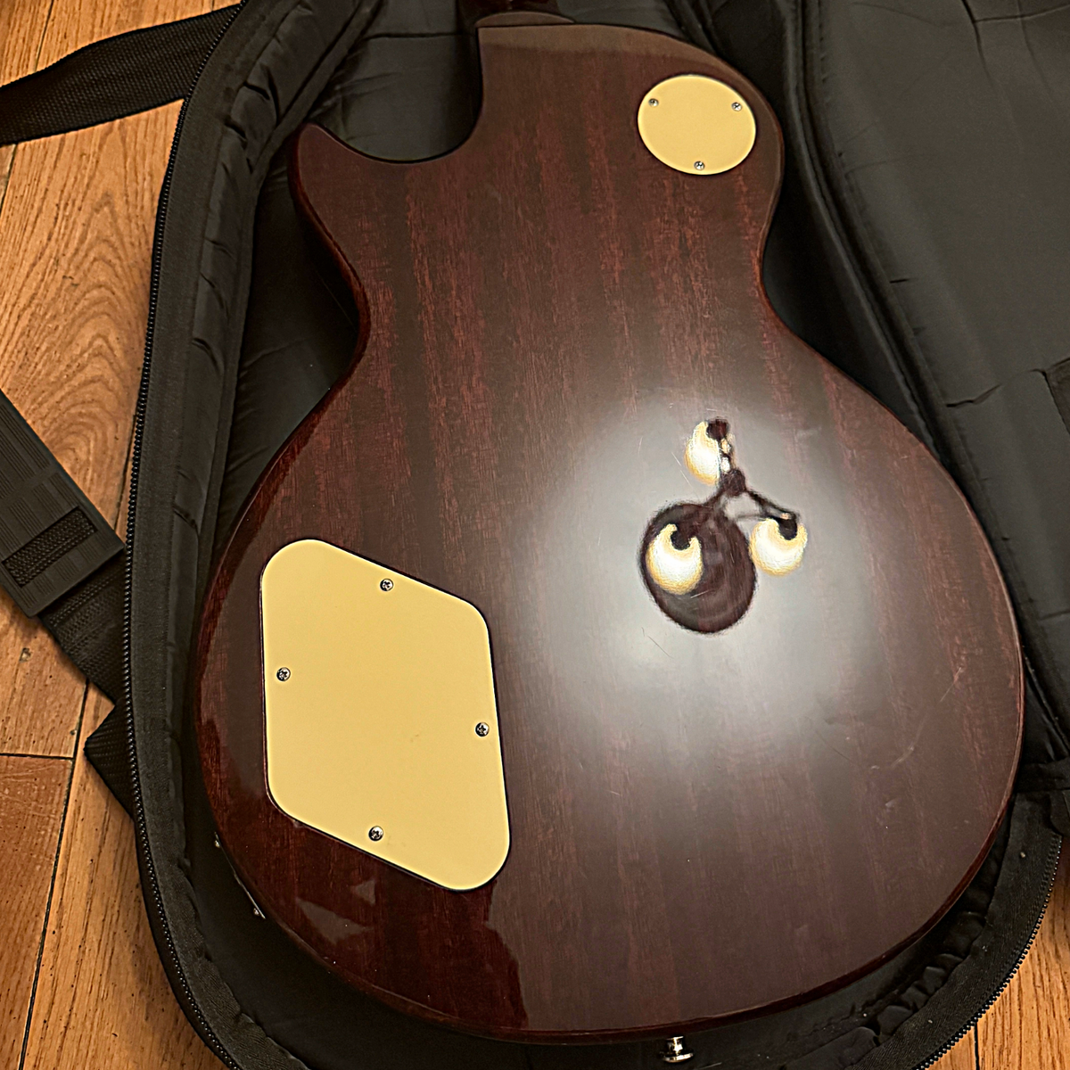 2001 Epiphone Les Paul Nuclear Extreme Red/Yellow Crackle Solid