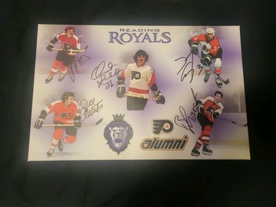 NEW Reading Royals Canvas Of Philadelphia Flyers Signed Alumni W/ COA 1309/4000