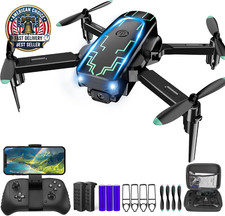 Mini Drone with Camera for Adults Kids - 1080P HD FPV Camera Drones with 90° Adj
