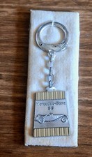 Vintage Estate Silver Mercedes Benz SS Roadster Keychain 3.25" L