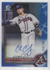 2022 Bowman Chrome Prospect HTA Choice Refractor 114/150 Cal Conley Auto 0xz8