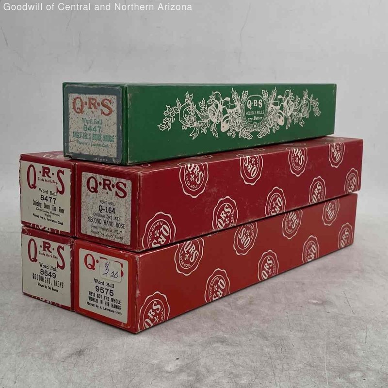 Lot Of 5 QRS Player Piano Music Word Rolls "Cruising Down The River" & More