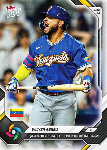 2026 Topps Now WBC-34 Wilyer Abreu