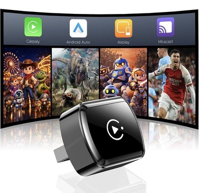 LAMTTO Wireless Carplay Adapter Für Iphones & Android Auto,Airplay/Miracast