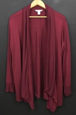 NEW Athleta Pranayama Restore Wrap Open Front Cardigan Coffeeberry Red Size M
