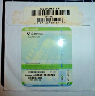 Microsoft Works 8.5 - Licence CD - Multilingue (anglais/espagnol) - Neuf Sous Blister