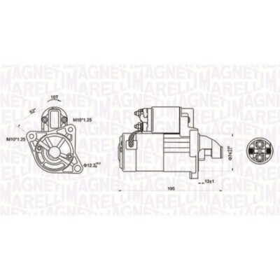 1x Starter MAGNETI MARELLI 063721096010 passend für FORD MAZDA MITSUBISHI