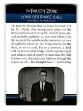 2019 Rittenhouse The Twilight Zone Rod Serling Edition Trading Card #58